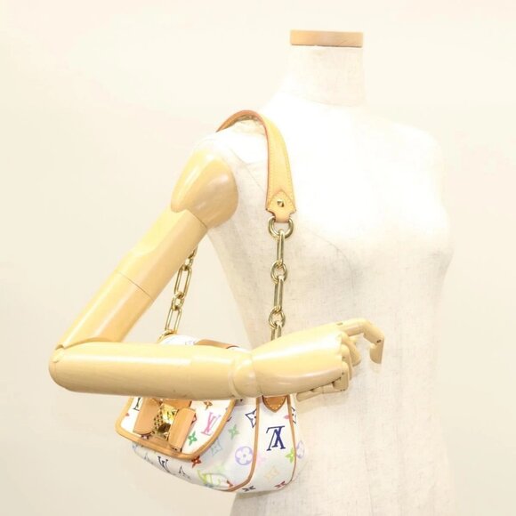 LOUIS VUITTON Monogram Multicolor Patty Shoulder Bag White M40305 Auth 127416V - Picture 14 of 16